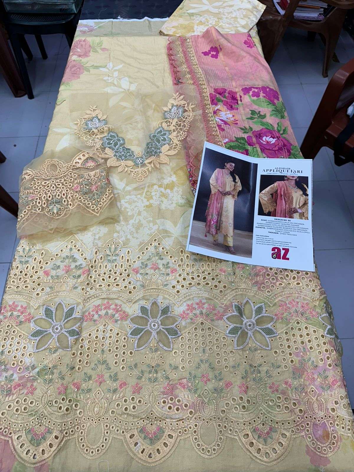 APPLIQUEKARI by Al Zohaib Textiles